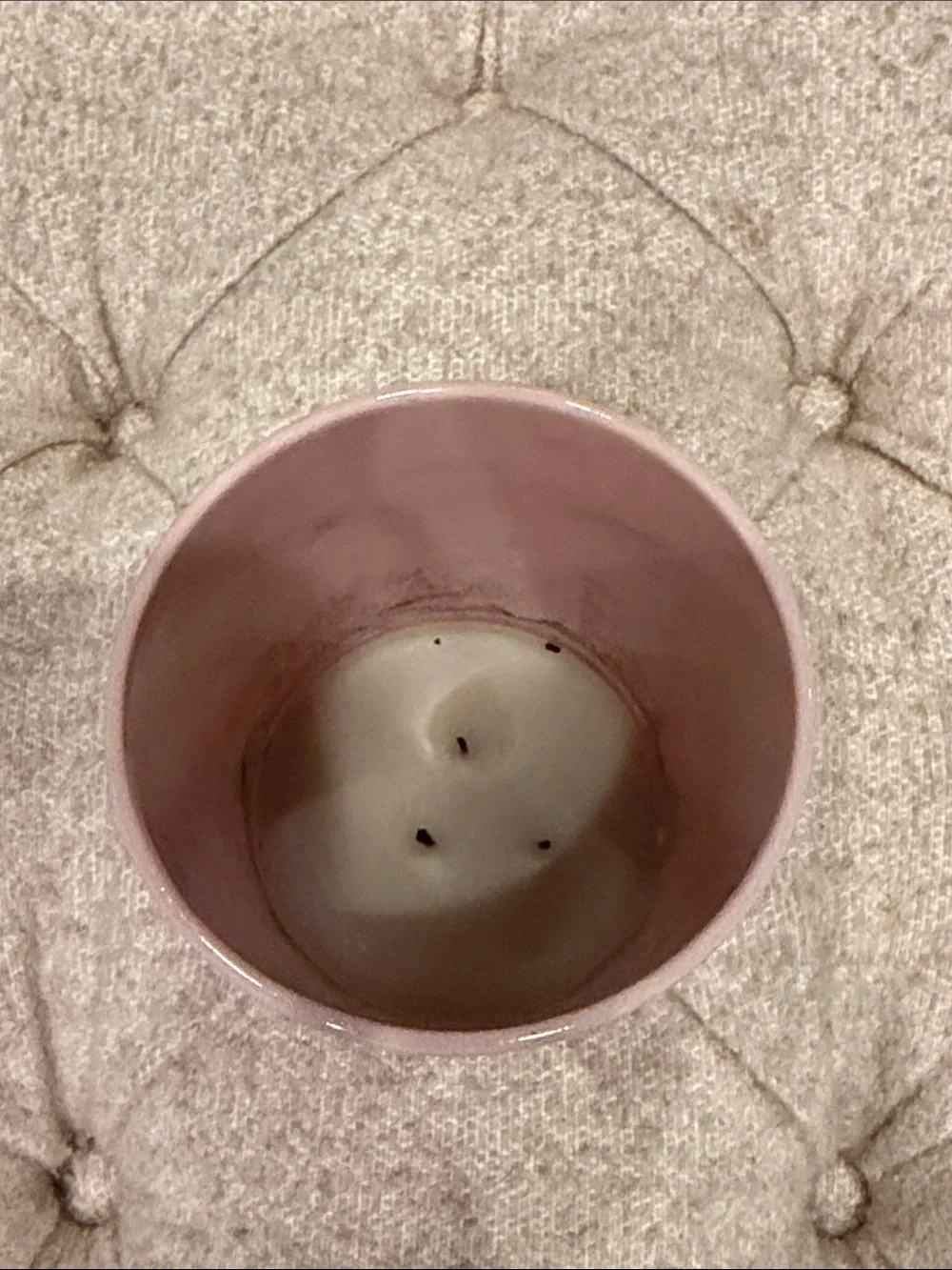 diptyque Pink Embossed Roses Ceramic Candle Holder